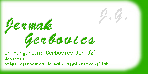 jermak gerbovics business card